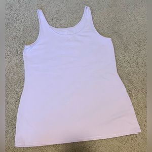 J. JILL Long Perfect Cotton Tank Lilac Purple Size L